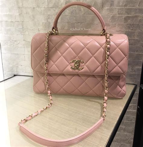 chanel small flap bag with top handle pink|pink chanel bag 2020.